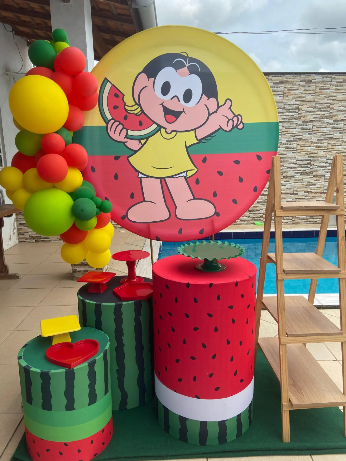 Decoração infantil feminina da Magali com tema melancia
