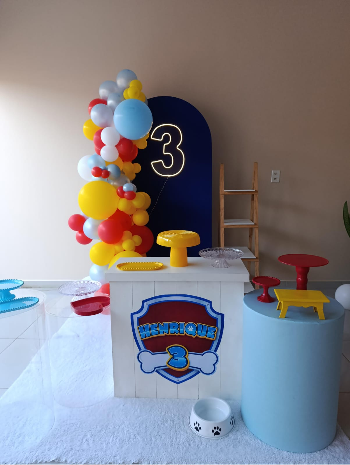 Decoração infantil masculina da Patrulha Canina para Henrique